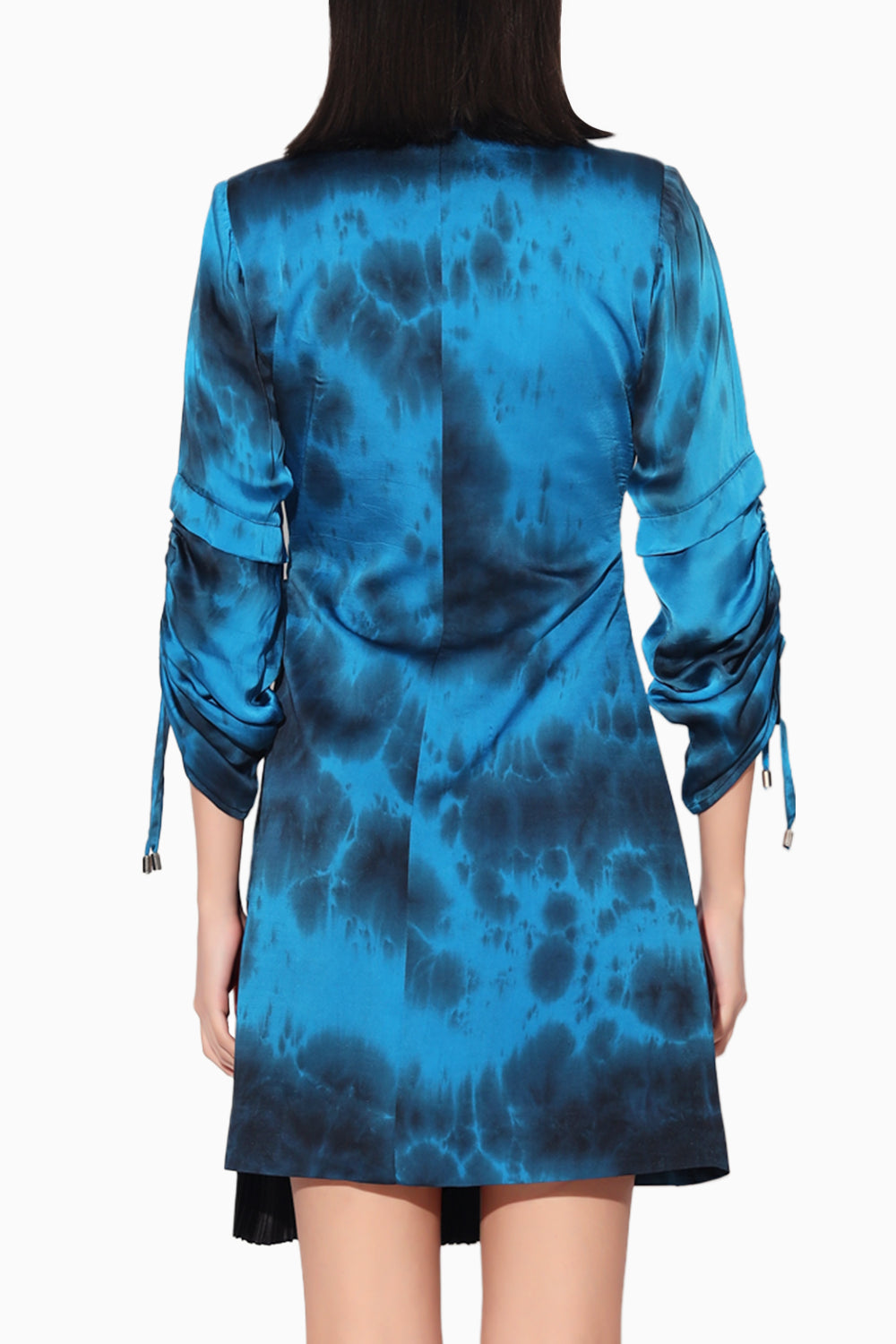 Blue Nebula Wrap Jacket Dress