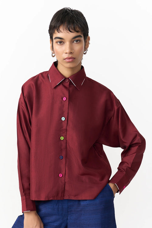 Play Burgundy Blouse