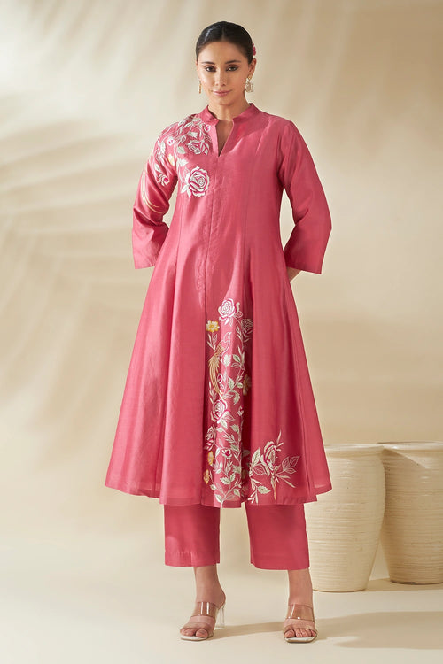 Pink Anarkali Set