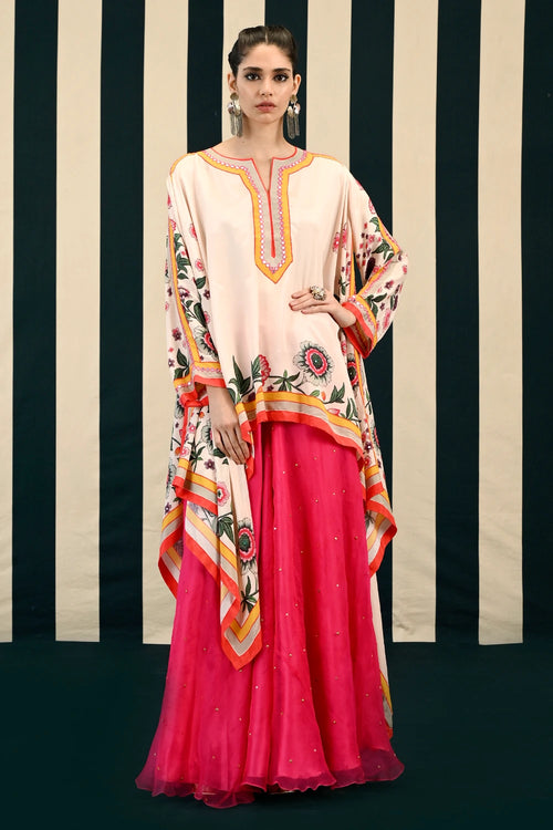 Gulmohar Rani Cape with Gharara