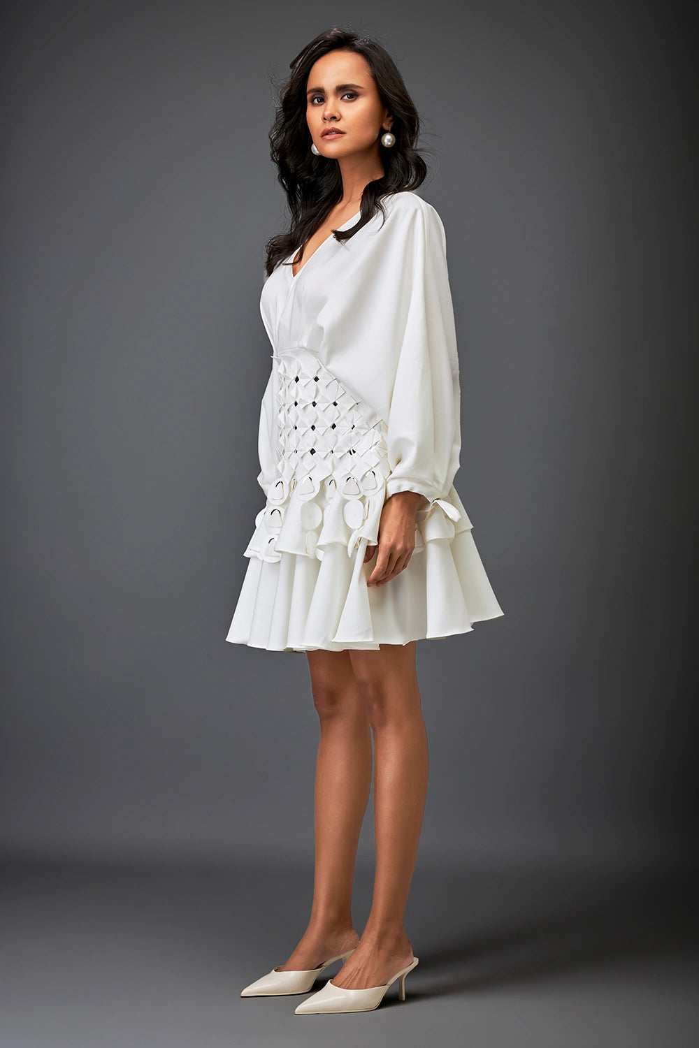 Moonlight Twirl Mesh Dress