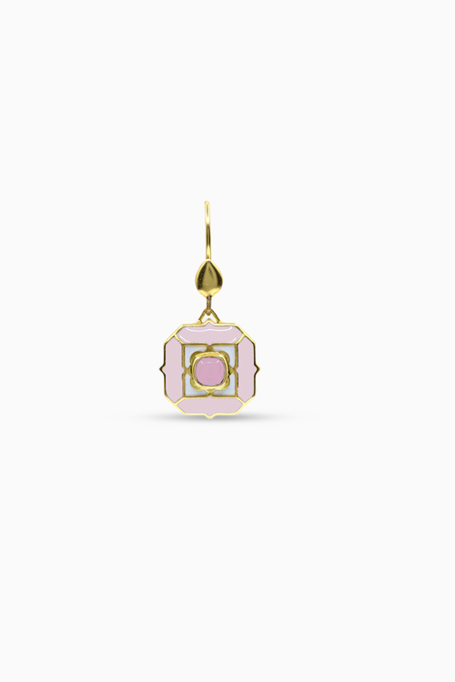Cloudy Pink Sea Breeze Earrings