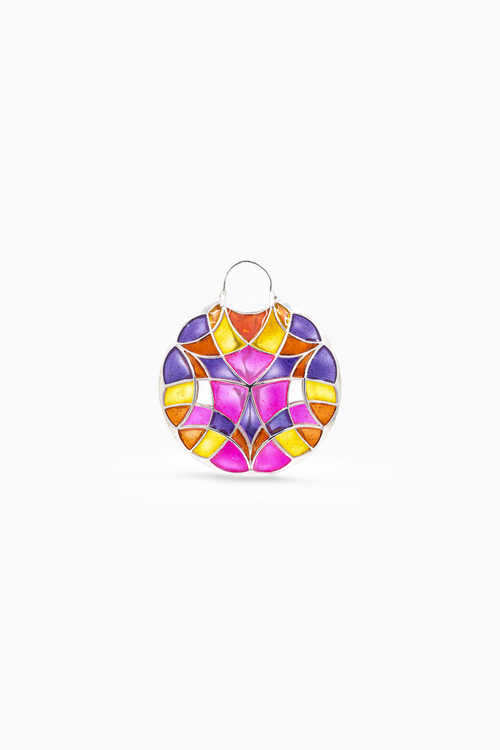 Pink Polychrome Hoops