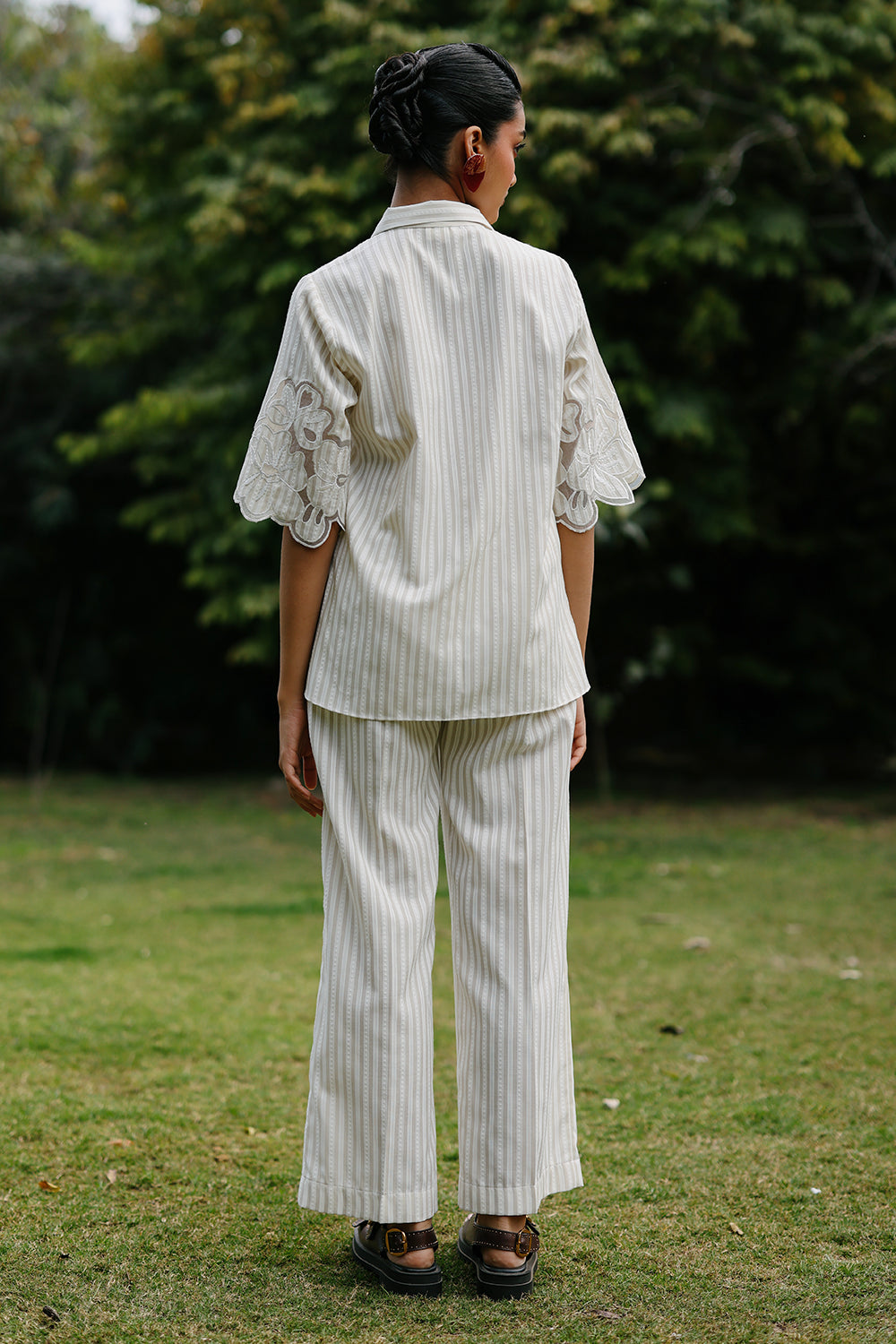Cotton Bloom Applique Co-ord Set