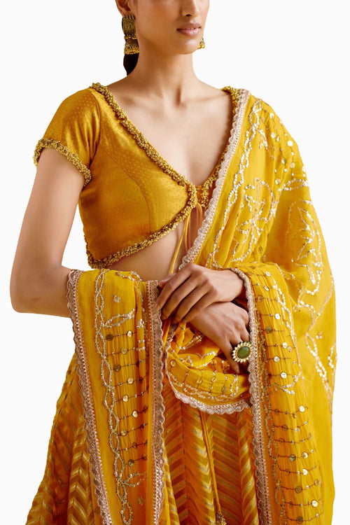 Anvi Yellow Lehnga Set