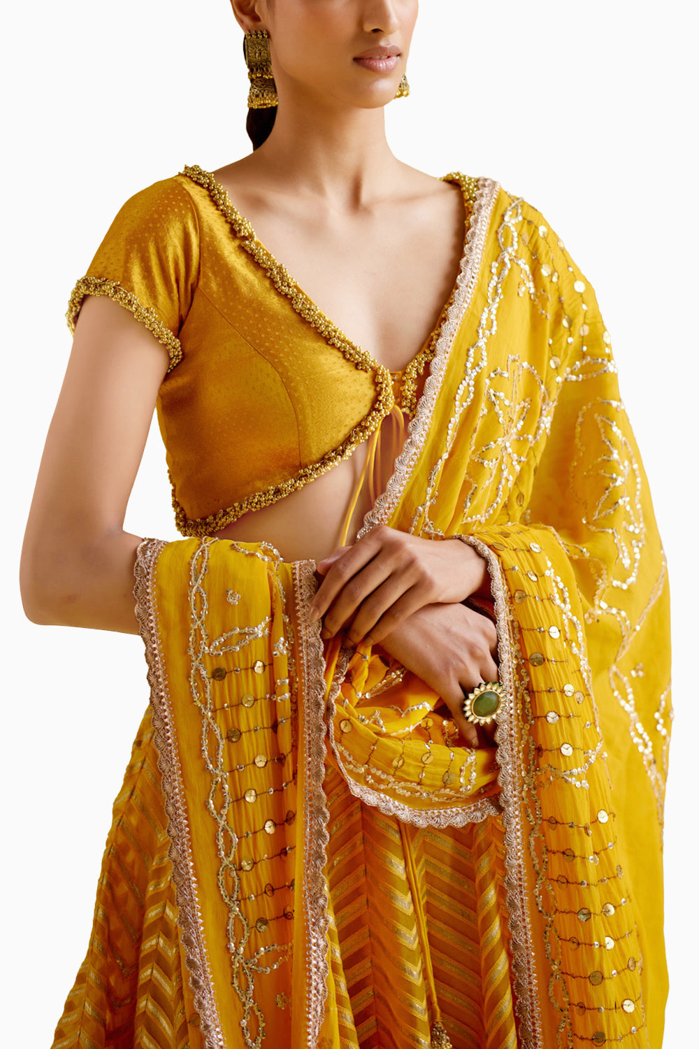 Anvi Yellow Lehnga Set