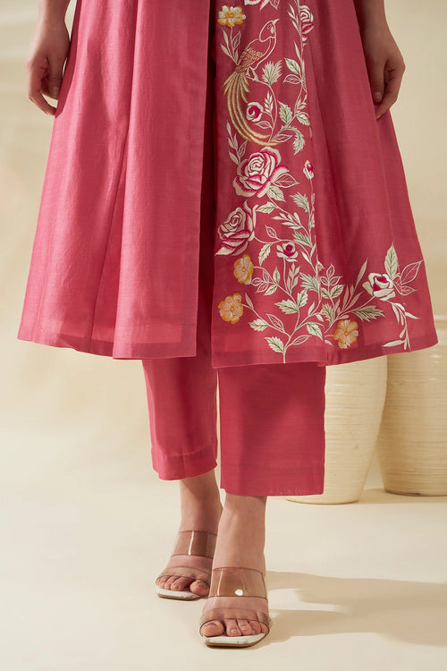 Pink Anarkali Set