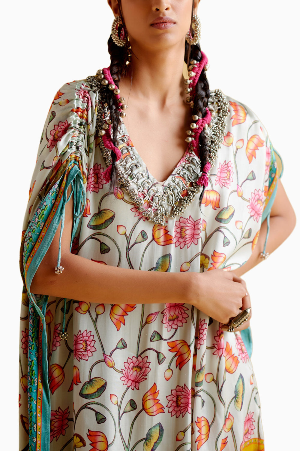 Angela Pichwai Print Digital Kaftan