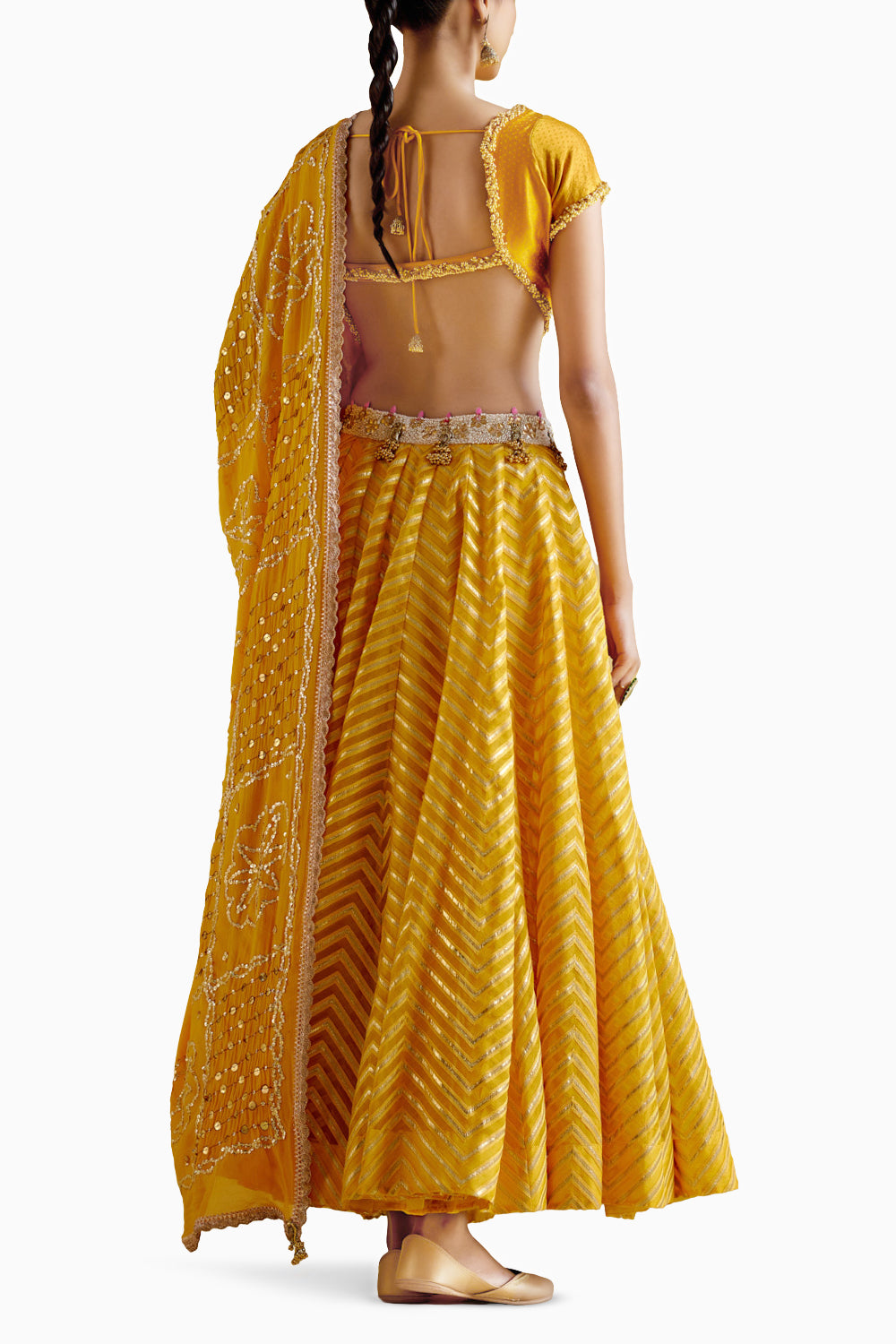 Anvi Yellow Lehnga Set