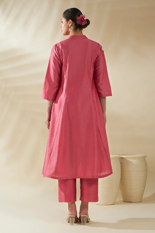 Pink Anarkali Set