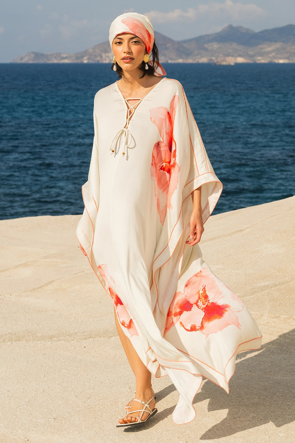 beach to bar maxi dresses Silk Chiffon Ellie Kaftan