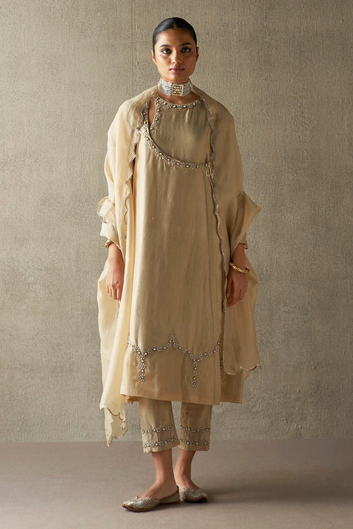 Rafat Topaz Silk Kurta Set