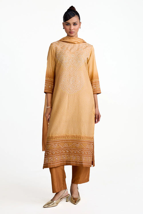 Aba Bandhani Suit Set