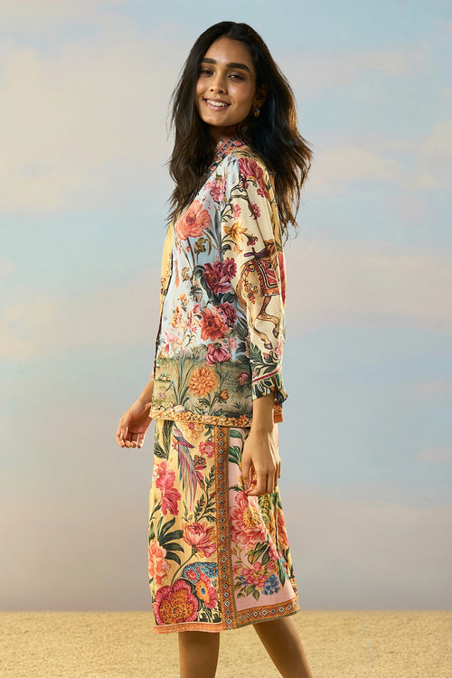 Coastal Print Skirt