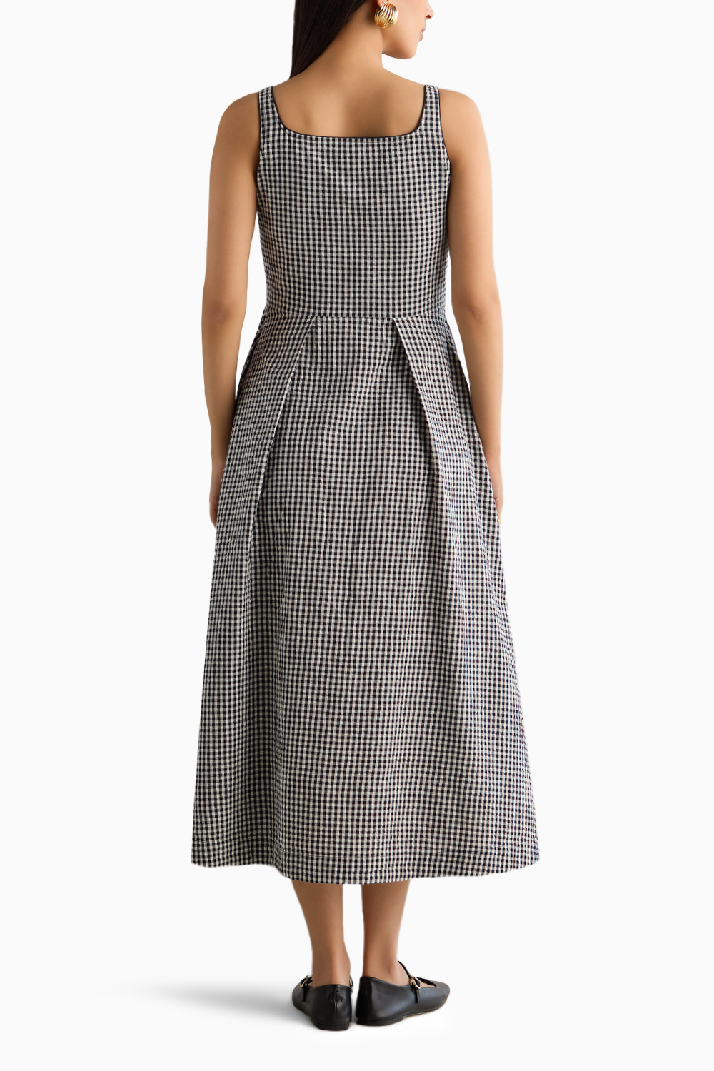 Black Check Dress