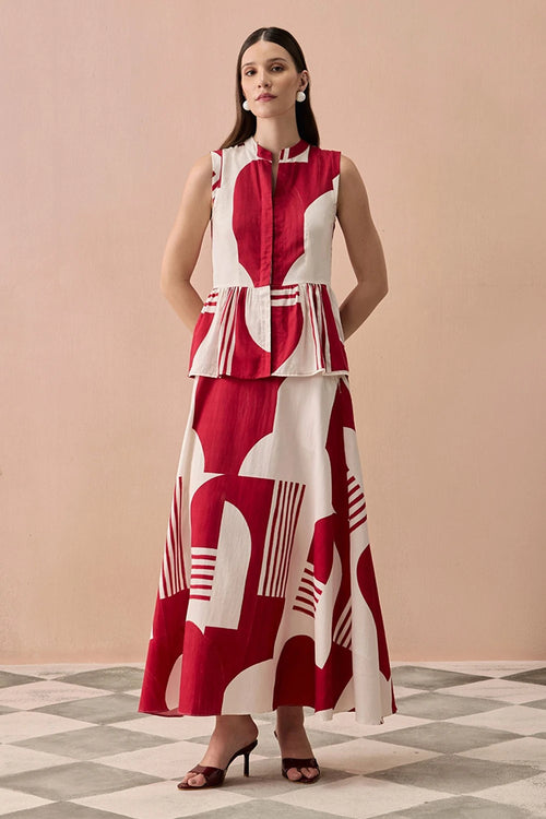 Merlot Matisse Skirt Set