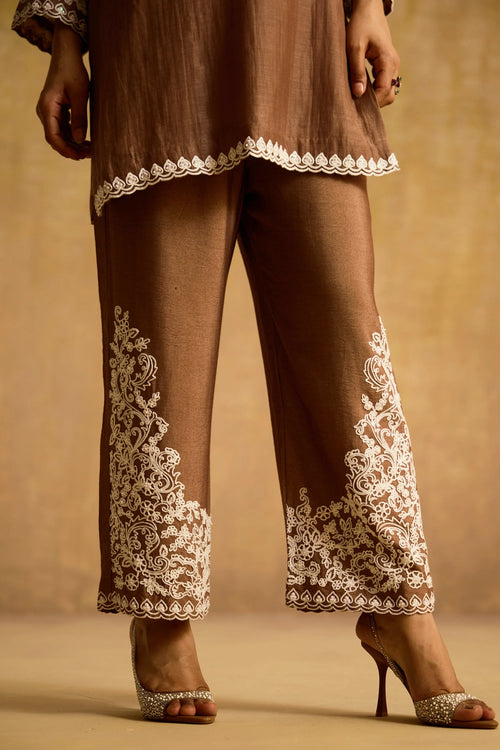Hoor Brown Co-ord Set