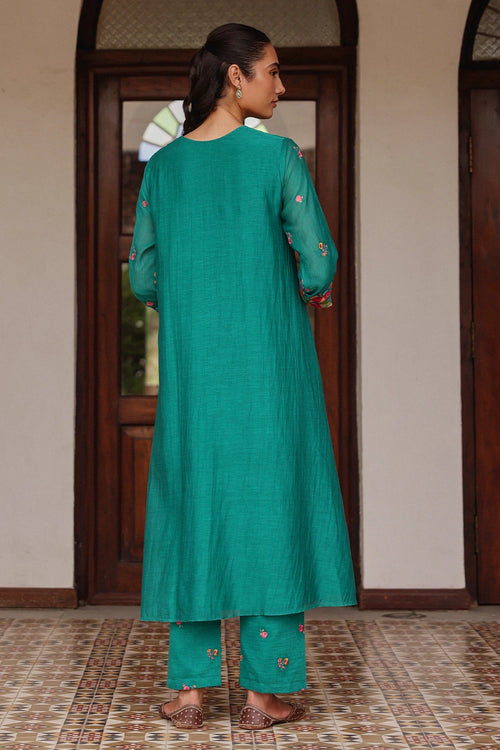 Teal Bloom Co-ord Set