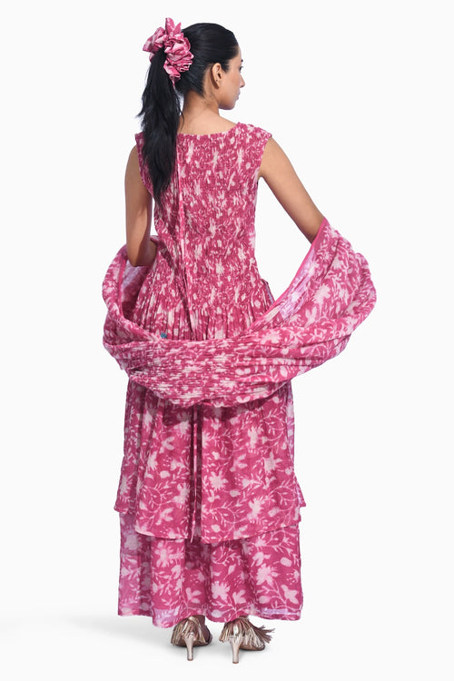Sangria Smocked Set