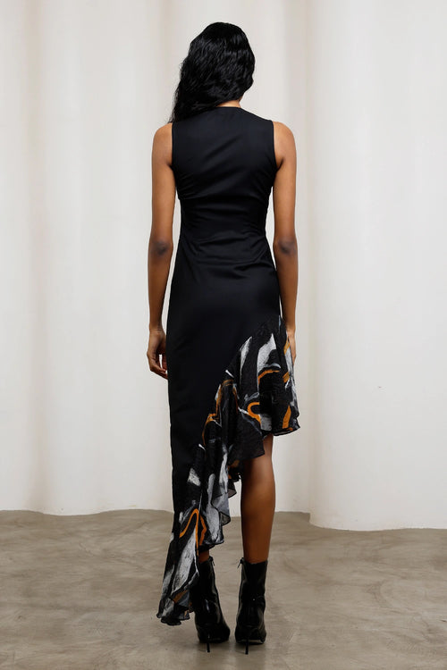 Kuro Asymmetrical Dress