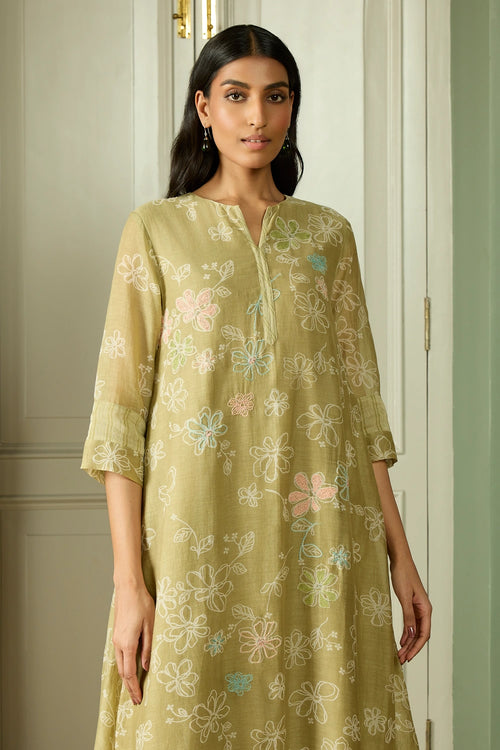 Meadow Thread Embroidered Co-ord Set