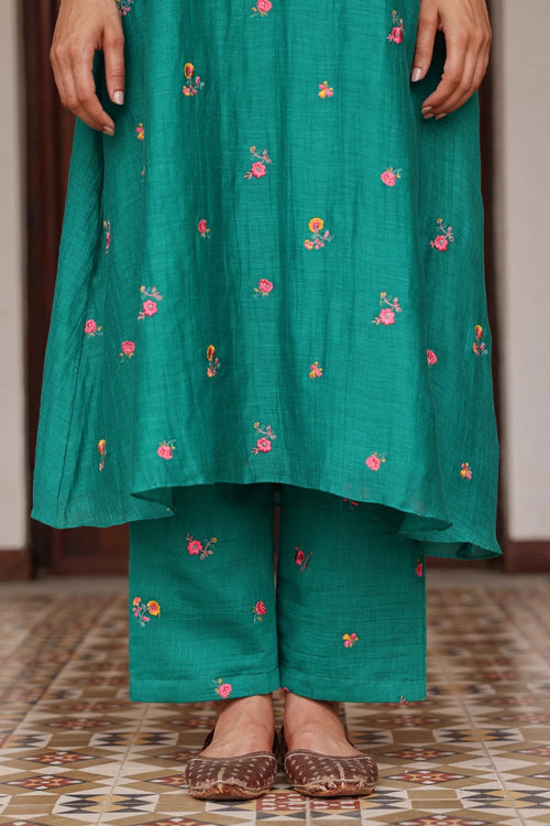 Teal Bloom Co-ord Set