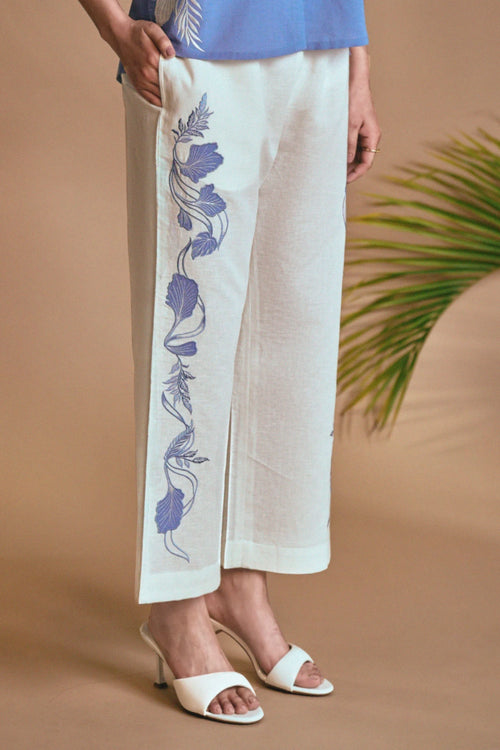 Blue Ivory Petal Safari Co-ord Set