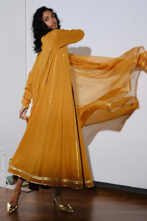 Kiran Gown With Dupatta