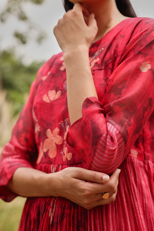 Rosewood Bloom Anarkali Set