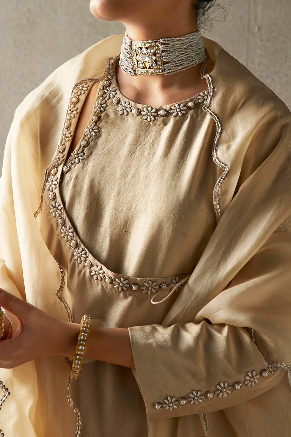 Rafat Topaz Silk Kurta Set