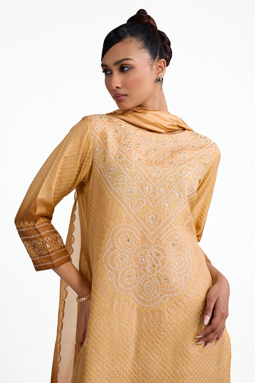 Aba Bandhani Suit Set