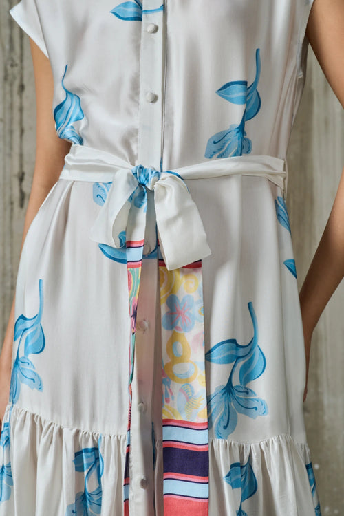 Blooming Edge Shirt Dress