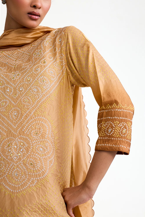 Aba Bandhani Suit Set