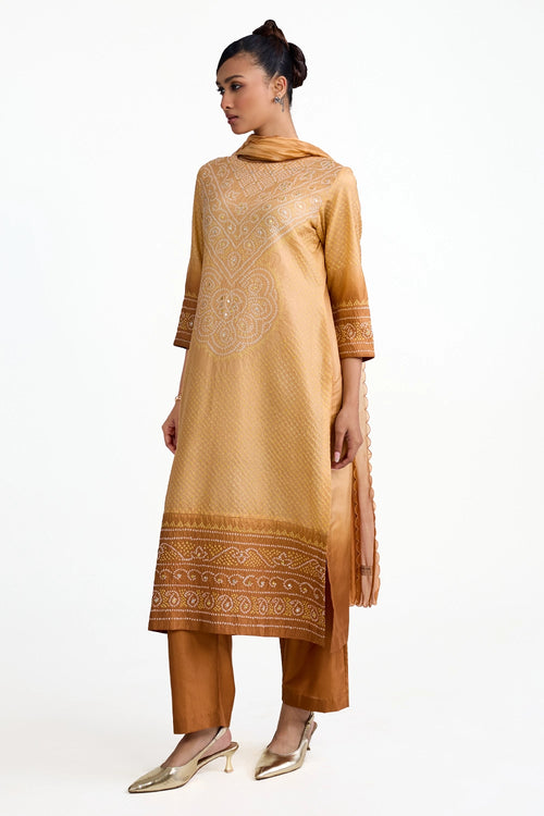 Aba Bandhani Suit Set