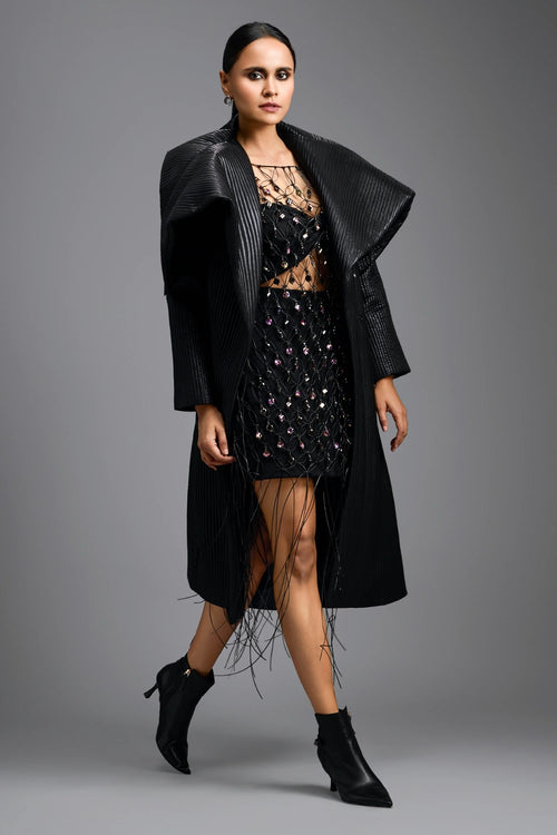 Crystal Fringe Embellished Co-ord Set