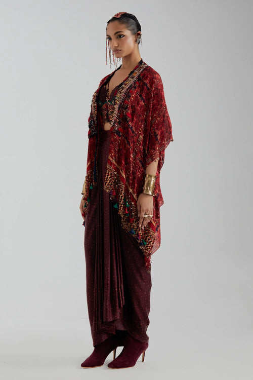 Veni Sindoor Dupatta Jacket Set