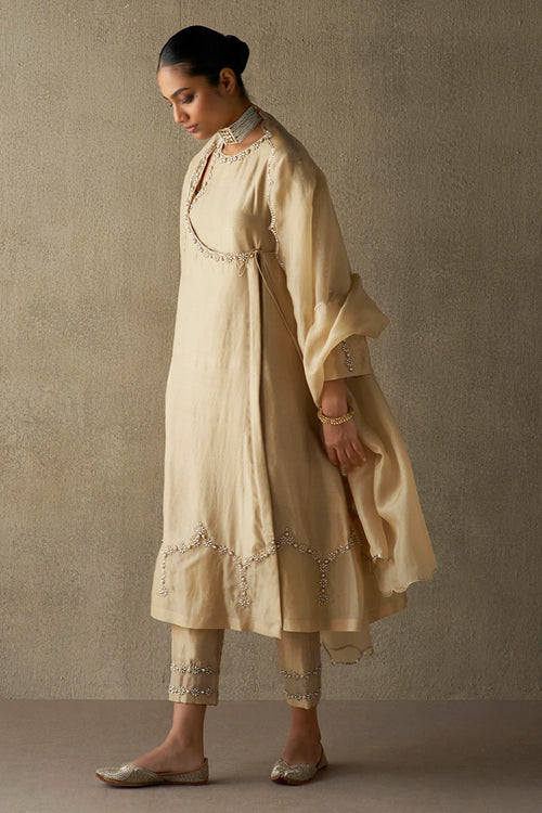Rafat Topaz Silk Kurta Set