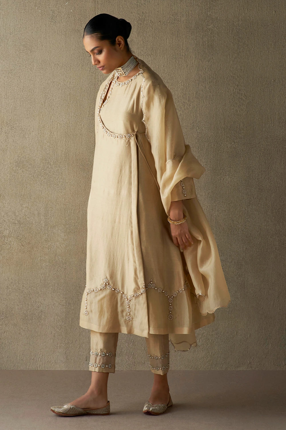 Rafat Topaz Silk Kurta Set