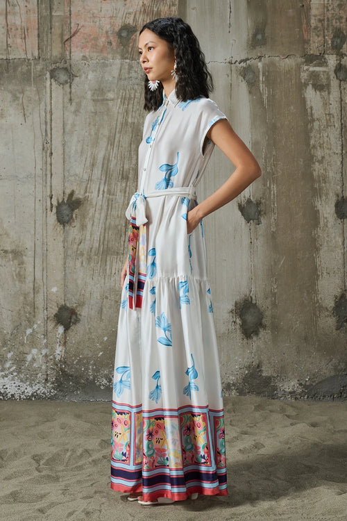 Blooming Edge Shirt Dress