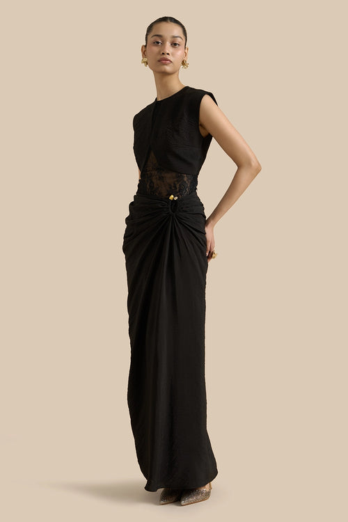 Noir Skirt Set