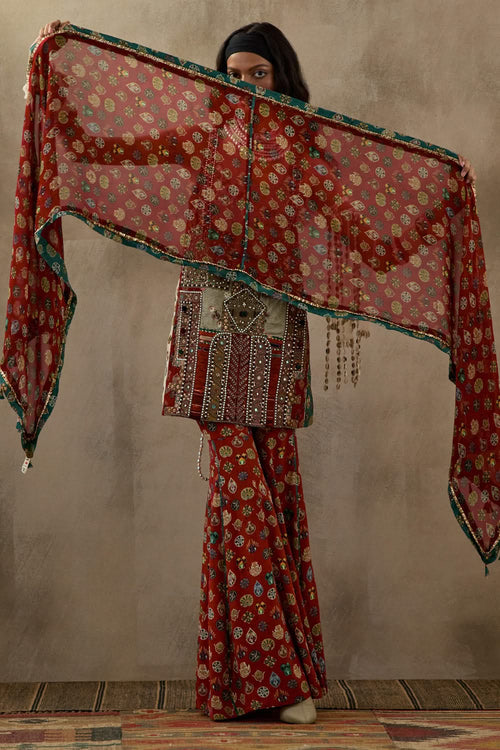 Sindoor Mural Patti Odhni