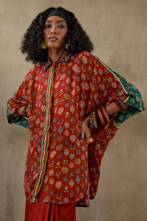 Sindoor Mural Mandala Shirt