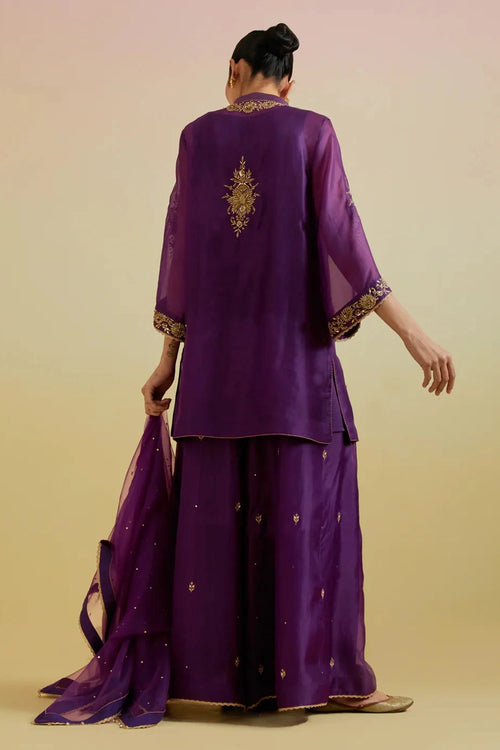 Aashra Purple Kurta Set