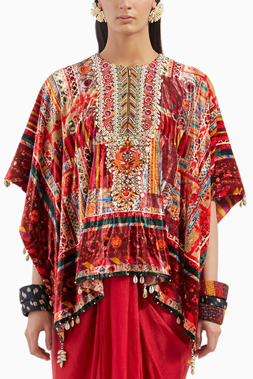 Veni Dupatta Poncho Jacket