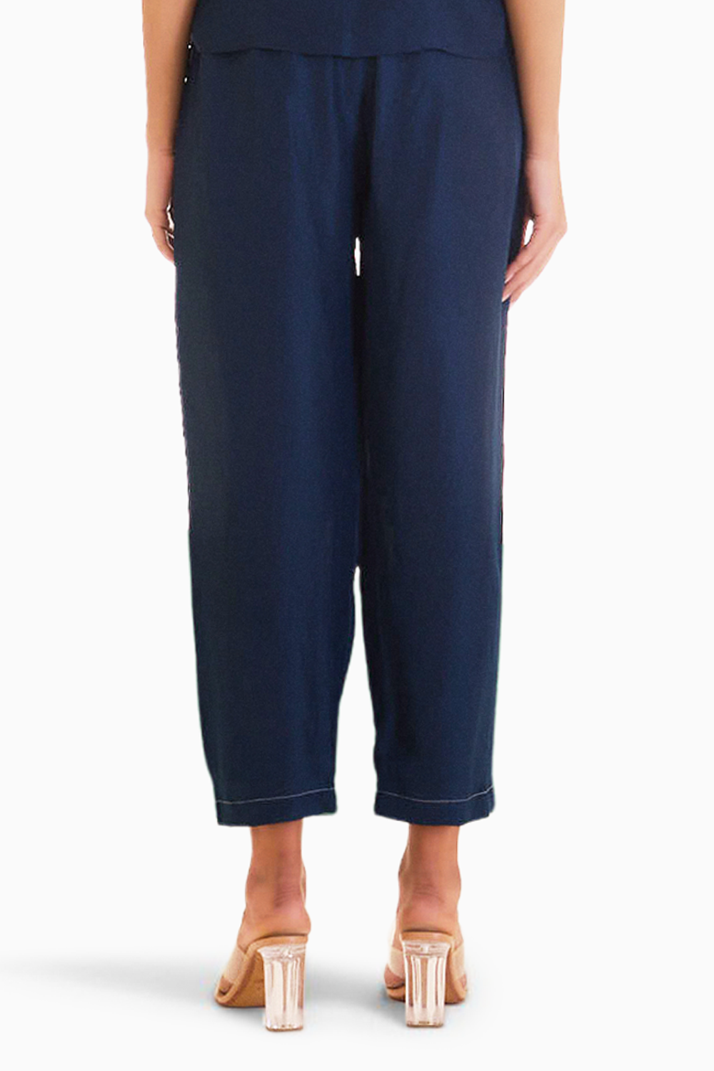 Midnight Blue Optimist Silk Pants