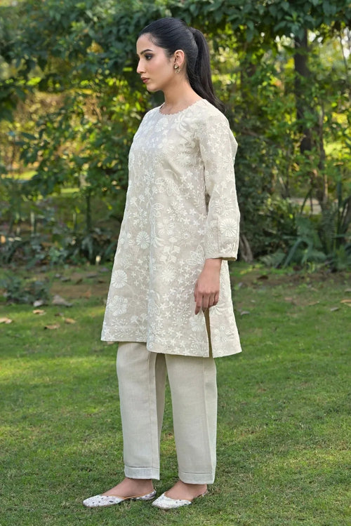 Beige Linen Co-ord Set