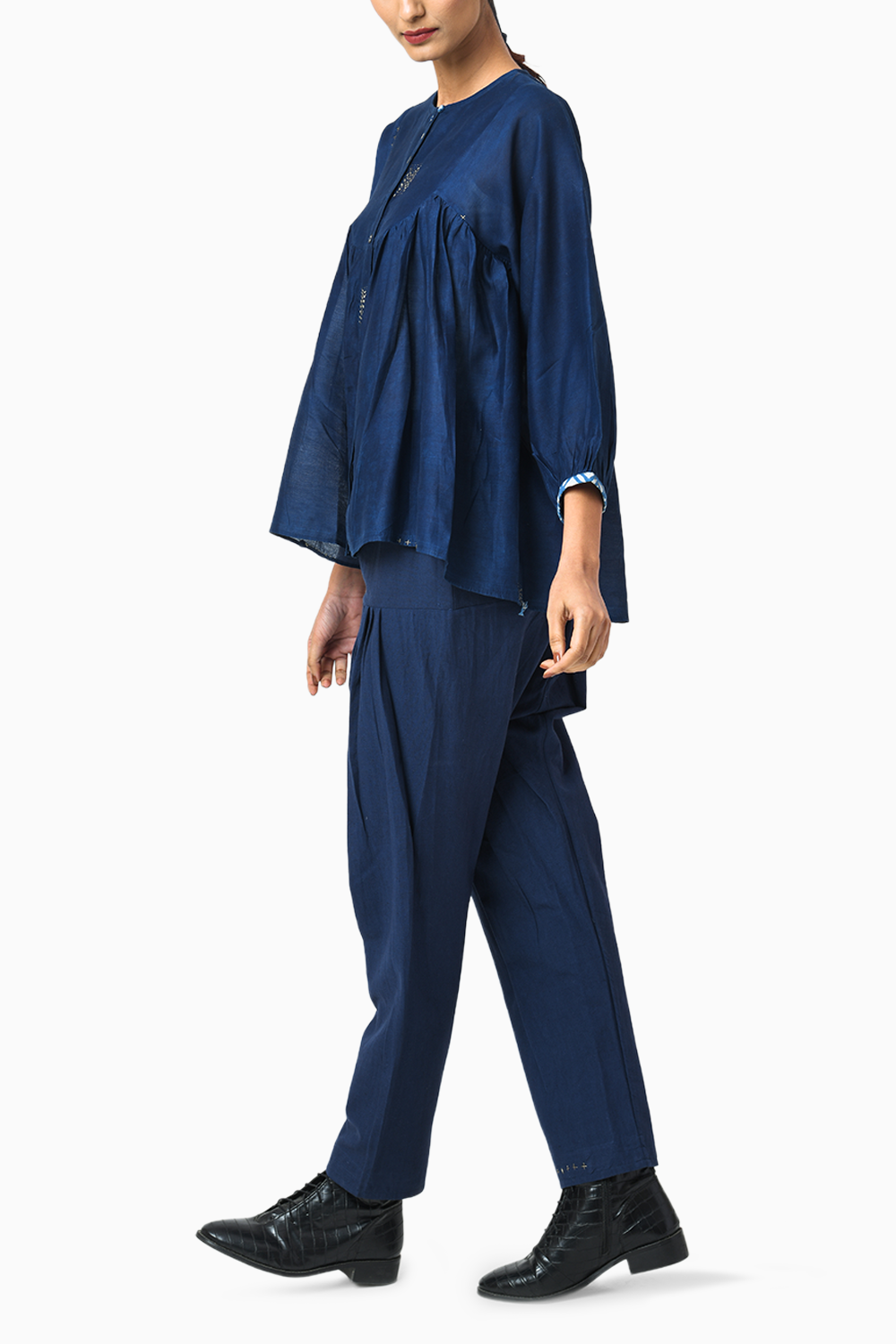 Blueberry Indigo Top with Trouser Set