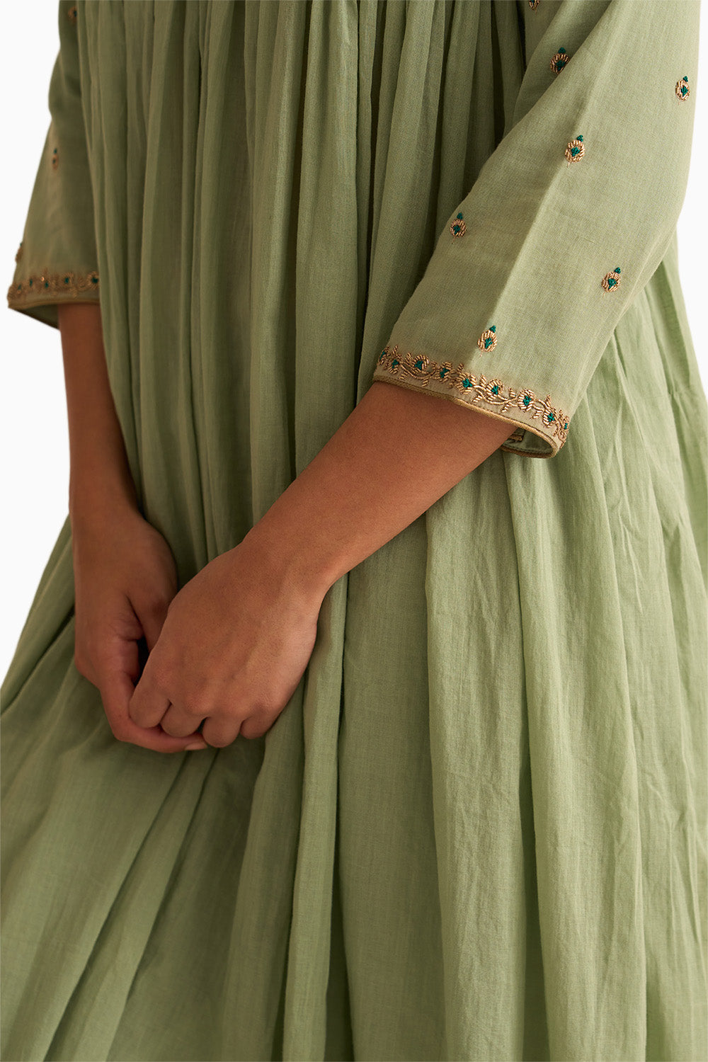 Chinar Sage Green Kurta Set