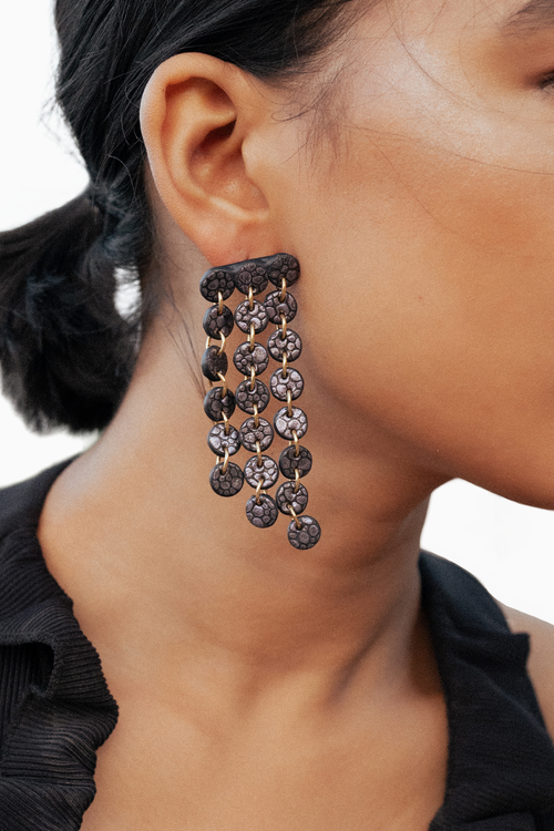 Midnight Blue Droplet Earrings