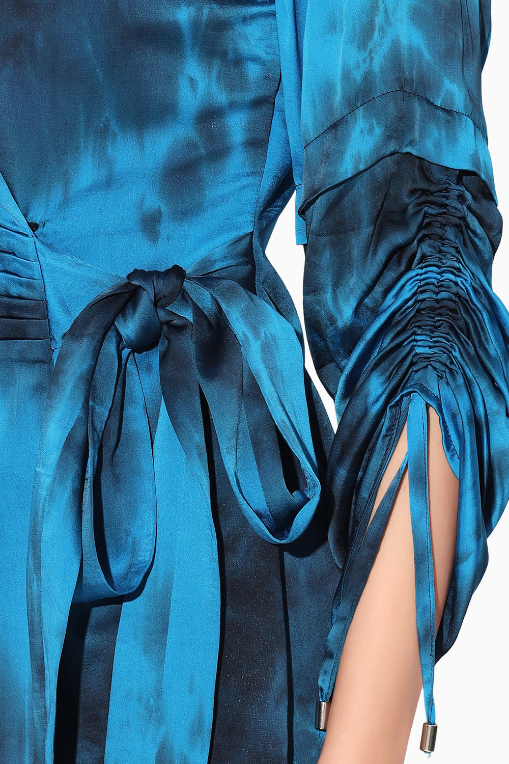 Blue Nebula Wrap Jacket Dress